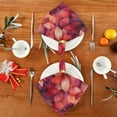 thumbnail image 4 of WOBOGO Transparent Red Flowers Cloth Napkins 6 Pieces Soft Elegant Touch Durable Absorbent Quick Drying for Elegant Dining, 4 of 8