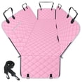 thumbnail image 1 of [ Cubierta para Asiento de Auto para Perros NECKORY Impermeable para Asiento Trasero Rosa/Gris ], 1 of 7