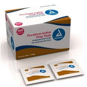 DYNAREX Prep Pad Povidone Iodine, 10% Medium (#1108, Sold Per Box)
