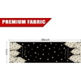 thumbnail image 5 of Christmas Table Runner Xmas Golden Tree Star Snowflake Black Merry Christmas 13 x 48 Inch Long Runners Winter Holiday Home Kitchen Table Decor, 5 of 6