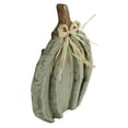 thumbnail image 5 of Northlight 12" Green Weathered Fall Harvest Wooden Pumpkin Table Decoration, 5 of 6