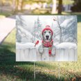 thumbnail image 4 of Playful Weimaraner Welcomes Winter Snowy Day with Cardinal Bird Yard Sign Weim Gray Ghost Dog Lover Outdoor Home Lawn Garden Porch Decor - 2017, 4 of 5