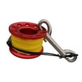 thumbnail image 3 of 15m Scuba Diving Aluminum Alloy Spool Finger Reel Diver Finger Guide with Bolt Snap Hook Red, 3 of 8