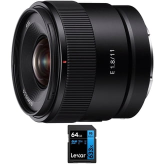 Sony Professional E 11mm F1.8 APS-C Ultra-Wide-Angle Prime Lens