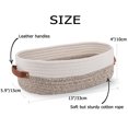 thumbnail image 2 of Oradrem Woven Storage Basket for Toilet Tank Top,Farmhouse Home Decor Organizing Basket for Bathroom,Table and Counter 13"x5.9"x4" Apricot, 2 of 6
