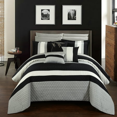 Chic Home 10 Piece Jared Bed In A Bag Comforter Set Walmart Com