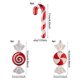 thumbnail image 3 of 4/14pcs Christmas Hanging Candy Ball Candy Cane Pendant Red White Candy Lollipop Christmas Tree Decor Home New Year Navidad 2023, 3 of 5