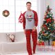thumbnail image 3 of Conjuntos de pijamas familiares a juego para hombre, pijamas navideños con camiseta de manga larga y pantalones, ropa de estar por casa, 3 of 6
