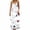 White B, variant on WRKEKC Casual Dresses for Women Soft Floral Crew Neck Spaghetti Strap Low Back Loose Loungewear Ankle Elegant