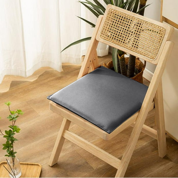 pstuiky Cojín de espuma para oficina para sentarse durante mucho tiempo transpirable fino para silla de comedor de cuero