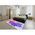 thumbnail image 5 of Ahgly Company Machine Washable Indoor Rectangle Transitional Mauve Purple Area Rugs, 8' x 10', 5 of 7