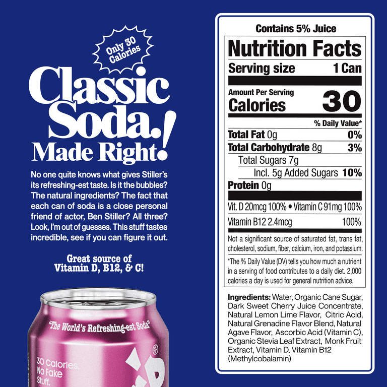 Stiller's Shirley Temple Natural Soda 12 fl oz Can - Walmart.com
