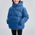 thumbnail image 4 of Girls Puffer Jackets Hooded Full Zip Warm Windproof Winter Coats Outerwear Size 5-6t, 4 of 5