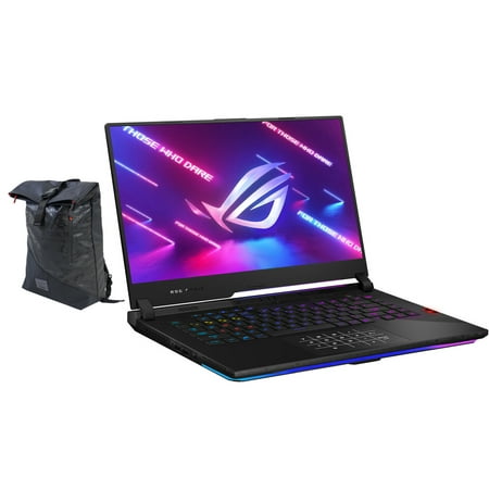 ASUS ROG Strix Scar 15 Gaming & Entertainment Laptop (AMD Ryzen 9 5900HX 8-Core, 15.6" 165Hz 2K Quad HD (2560x1440), NVIDIA RTX 3080, 64GB RAM, Win 10 Pro) with Voyager Backpack