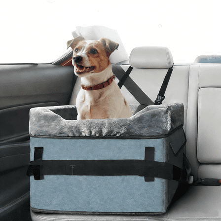 Small Size Elevated Pet Bed for Cars - Non-Slip Bottom, Breathable Mesh, Gray | Perfect for Dogs & Cats