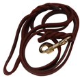 thumbnail image 1 of 2M Long Leather Braided Pet Dog Walk Traction Collar Strap Training Leash Lead, 1 of 8
