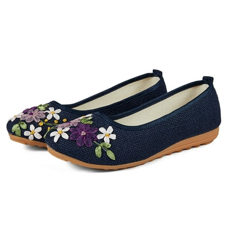 

Women s Floral Pattern Ballet Flats Casual Loafers Lightweight Comfort Travel Shoes Best Gift For Wife Mom Girlfriend