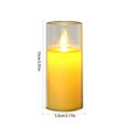thumbnail image 3 of Cheapark Led Electronic Candle Acrylic Glass Cup Christmas Birthday Wedding Ambience Decoration Candle Lights, 3 of 6
