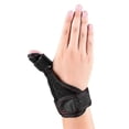 thumbnail image 1 of Férula para pulgar en espiga, estable, ligera y transpirable, para aliviar el dolor y el dolor de muñeca y pulgar, ideal para esguinces y tendinitis del túnel carpiano, talla única, color negro., 1 of 3