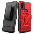thumbnail image 3 of SPY CASE for Motorola Moto G Play 2023/Mot G Pure / Moto G Power 2022 Case with Tempered Glass Screen Protector with Kickstand Phone Belt Clip Holster Cover - Red, 3 of 7