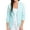 Mint, variant on Elsie & Zoey Dove XL Geranium Ruched Stretch Crepe Blazer for Women