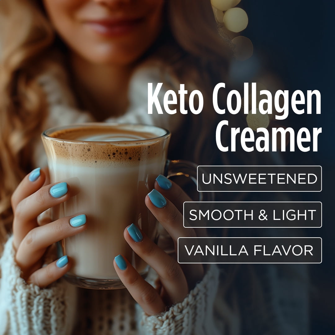VitaCup Keto Collagen Coffee Creamer Vanilla, 10 oz