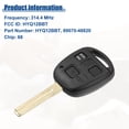 thumbnail image 5 of Unique Bargains 314.4 MHz Key Fob Keyless Entry Remote for Lexus ES330 2004-2006 for Lexus RX330 2004-2006 Black, 5 of 7