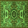 thumbnail image 1 of Ahgly Company Indoor Square Oriental Green Industrial Area Rugs, 8' Square, 1 of 4