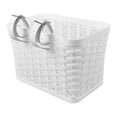 thumbnail image 1 of Almencla Front Bicycle Basket Dogs Carrier Bike Cargo Basket for Riding Travel Sports White, 1 of 8