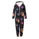 thumbnail image 3 of Mono de niña de manga larga con capucha y manga larga, pijama informal de invierno cálido, ropa de dormir para niña, mono de poliéster, 3 of 5