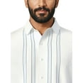 thumbnail image 4 of Cafe Luna Men's and Big Men's Printed L-Shape Short Sleeve Woven Shirt, Size S-4XL, 4 of 7