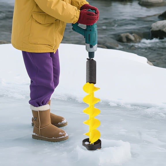 Ice Drill Auger Nylon Ice Fishing Auger Replacement Part Ice Auger Bit 6*29.53in