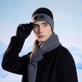 thumbnail image 3 of FAHXNVB 3 Piece Knit Hat Scarf Gloves for Men and Women Cold Weather Thermal Accessories Long Scarf Winter Hat and Gloves, 3 of 7