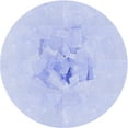 thumbnail image 1 of Ahgly Company Machine Washable Indoor Round Transitional Lavender Blue Area Rugs, 5' Round, 1 of 7