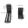 thumbnail image 2 of Adjustable Door Barricade Brackets Heavy Duty Bar Holder Bracket Drop Open for Garage Basement Warehouse Backyard, 2 of 9
