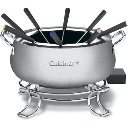 

Fondue Pot 3 Quart For Chocolate Cheese Broth Oil Stainless Steel CFO-3SS