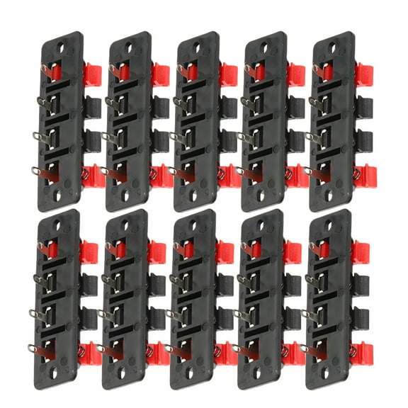 Raindrops Black Speaker Terminal Connector for Camera Ensures Reliable Clamping Force with ABS Copper