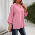 thumbnail image 2 of Moda Mujer Camiseta de manga larga Otoño Frente abierto Prendas de abrigo sueltas Blusa sólida Abrigo Tops Fridja  czfsfas6745, 2 of 9