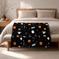 thumbnail image 7 of Darzheoy Halloween Throw Blanket, Soft Cozy Printed Flannel Decorative Blanket, Plush Warm Lightweight Reversible Throw Blanket, Halloween Blanket for Bedroom, Living Room, 7 of 7