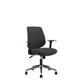 thumbnail image 3 of Ergonomics Shield-Shape Backrest Swivel Office Chair, Computer Chair with Breathable Mesh, Thick Seat Cushion, Adjustable Armrest and Metal Plating Base, 3 of 9