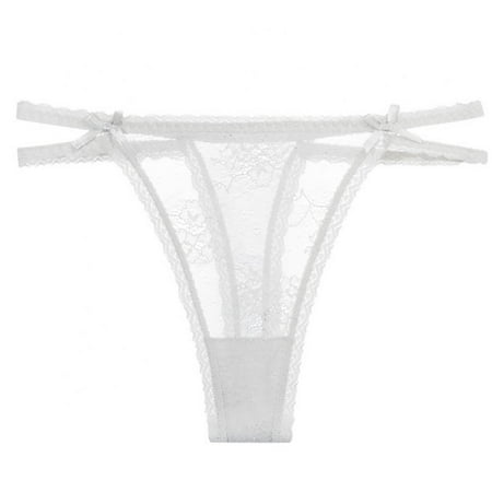 

Xmarks Sexy Floral Lace G-String Thong Panties White S-XL