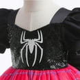thumbnail image 5 of Toddler Girls Sequins Spiderman Dress Halloween Cosplay Dress Up, 5 of 7