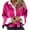 Hot Pink-1, variant on UYISJ Sherpa Fleece Jacket Women Oversized Open Front Cardigan Sweaters Button Up Coat Cotton Fall Winter Outerwear 4XL