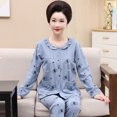 thumbnail image 1 of REDHOTYPE Mode Pyjama de Maman Floral Femmes Printemps et Automne Pur Coton Manches Longues Col Rond Confortable Cardigan en Vrac Grande Taille Homewear Set, 1 of 2