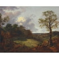 thumbnail image 2 of Thomas Gainsborough 24x20 Gold Ornate Framed and Double Matted Museum Art Print Titled - Wooded Landscape with a Cottage and Shepherd, 2 of 4