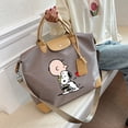 thumbnail image 4 of Snoopy-Bolso de viaje de gran capacidad para mujer, bolsa de equipaje impermeable, a la moda, para gimnasio, para regalo de cumpleaños, 4 of 5