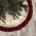 thumbnail image 4 of Ounissouiy Delantal de árbol de Navidad con patrón de copos de nieve, cubierta de Base de tela lavable, alfombra redonda resistente al desgaste, sala de Kits de decoración para fiestas Ounissouiy HA070540-00, 4 of 6