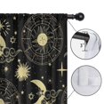 thumbnail image 4 of Blackout Kids Curtains,Black Gold Sun Moon Star Pattern Childrens Insulated Curtains Set Of 2,Bedroom Essentials,Toddler Room Decor 52x84in(132x213cm), 4 of 5