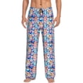 thumbnail image 2 of Lsque Cartoon colorful cute cat Print Men's Pajama Pants, Lounge Pant - Comfortable Home Wear,Elastic Waistband, Stylish Design-Medium, 2 of 9