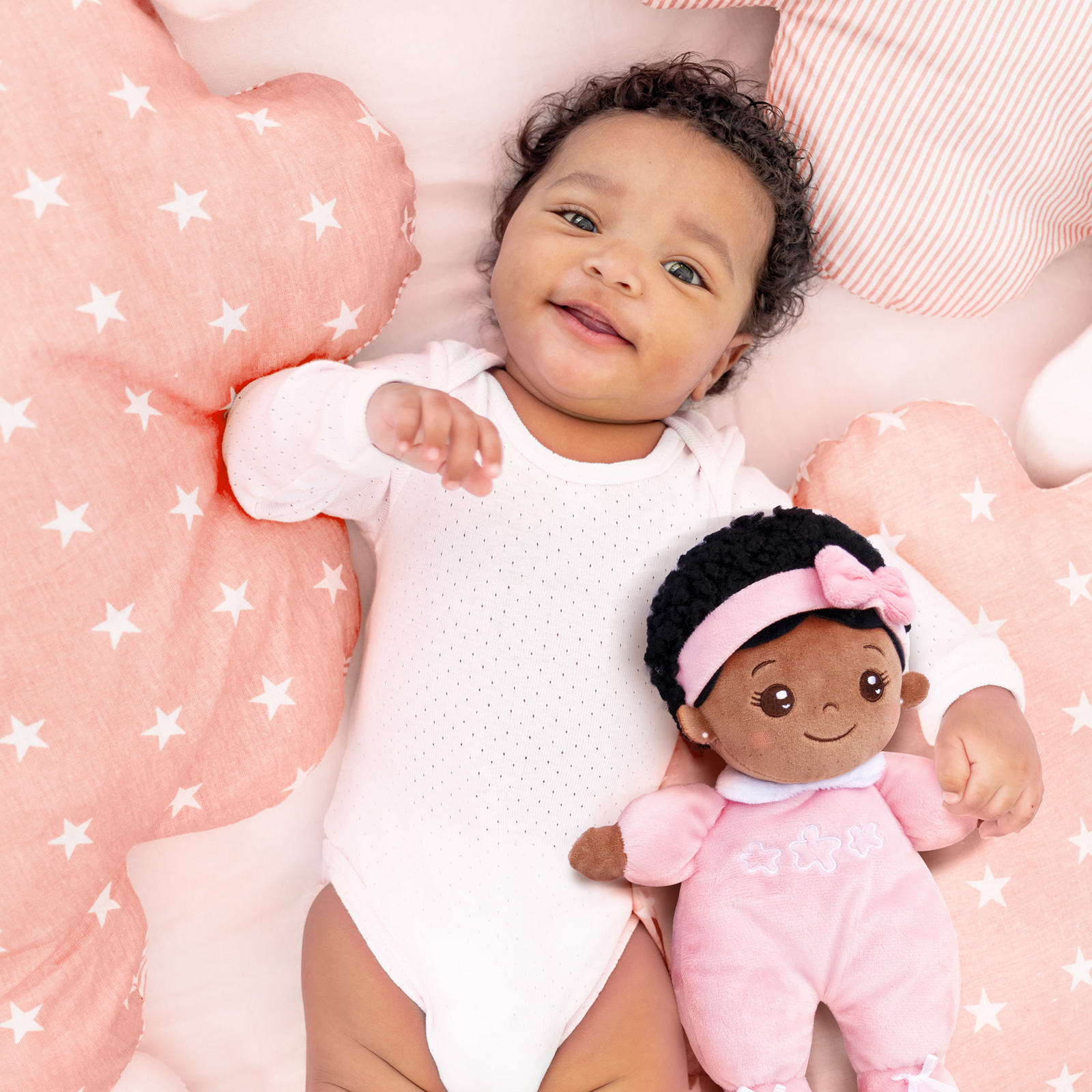 OUOZZZ Soft Baby Doll, 10 Inch African American Doll photo 6